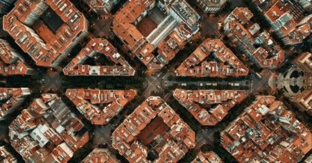 Ruas que formam desenhos perfeitos — veja do alto