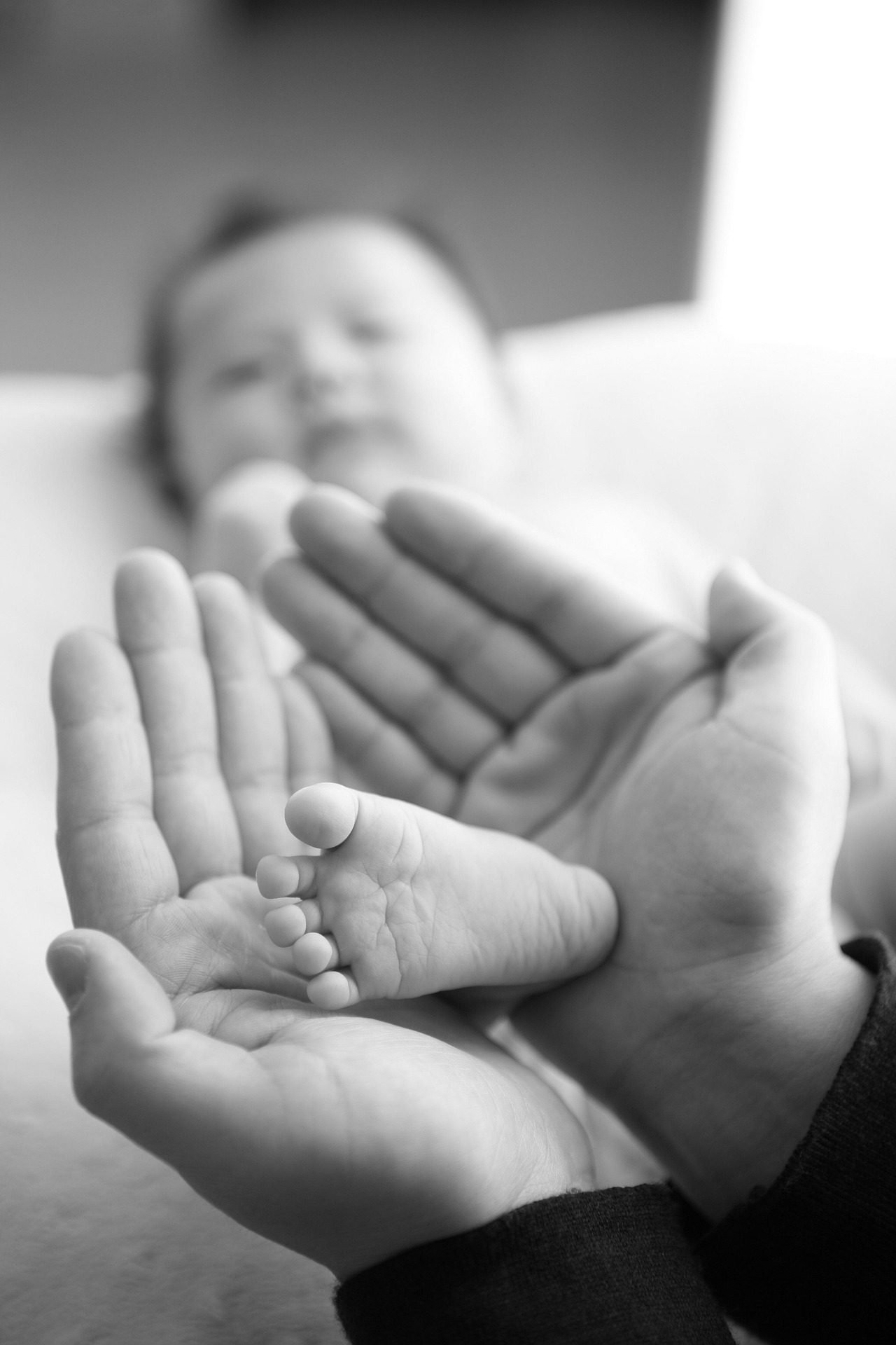 Mãos e pés humanos com os dedos identificados por seus nomes