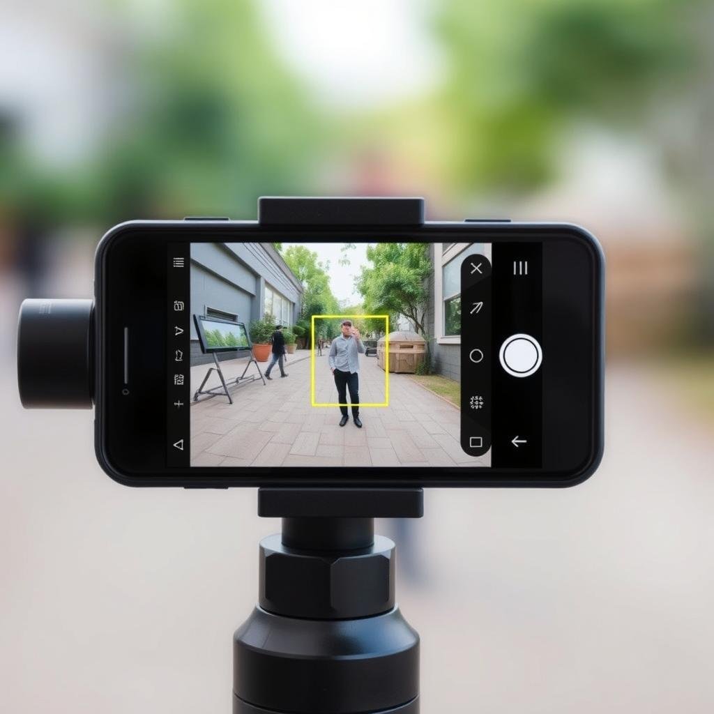 Função de rastreamento de objetos do Estabilizador NovaVida Gimbal L7Cpro Função de rastreamento de objetos do Estabilizador NovaVida Gimbal L7Cpro