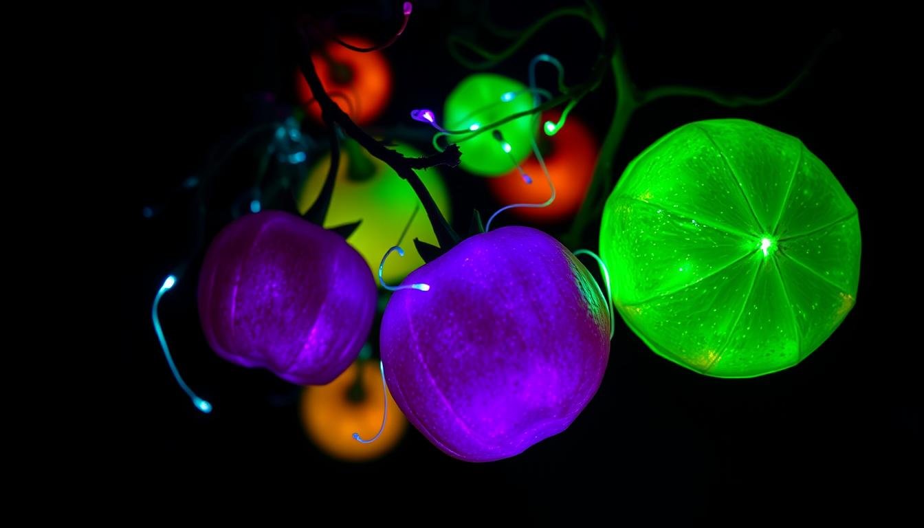 frutas bioluminescentes