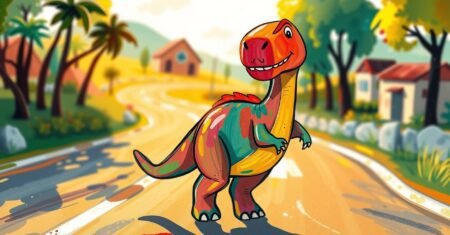 Quem criou o quadro “Dinossauro na Estrada”?