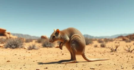 Existe algum animal terrestre que não bebe água?